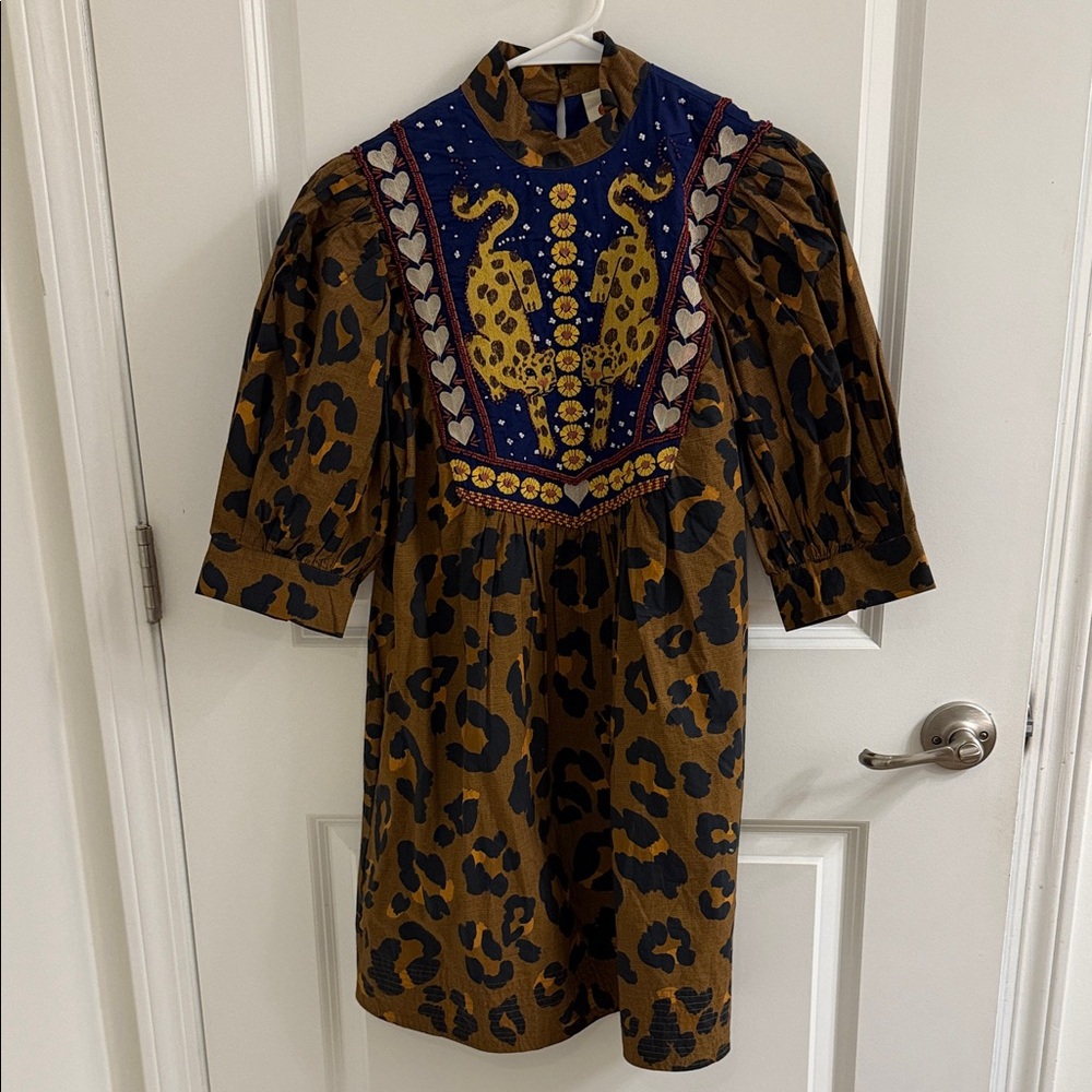 Farm Rio Leopard Print Dress